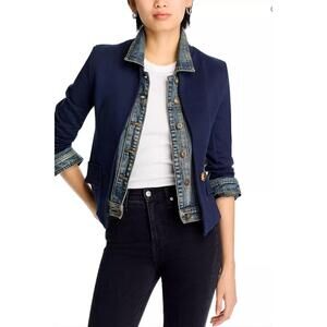 NEW SIX/FIFTY clarissa blazer in navy/denim